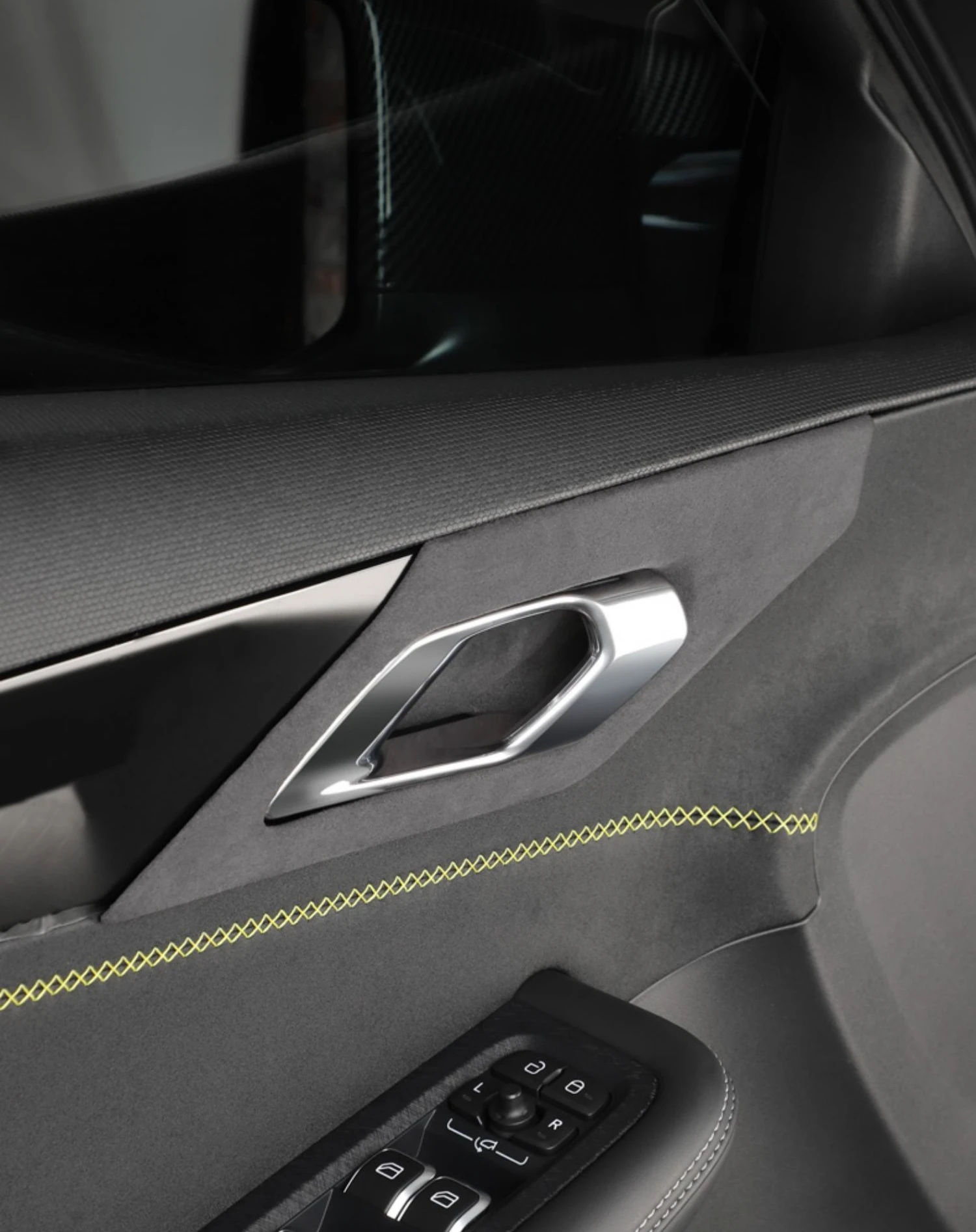 

Suitable For LYNK&CO 03 2023 Suede Inner Handle Frame Anti Wear Sticker