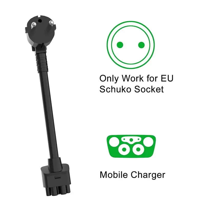 EU Schuko To Universal Mobile Connector Adapter 16A For Tesla Model S 3 X Y Gen 2 UMC Charging Station EU Plug