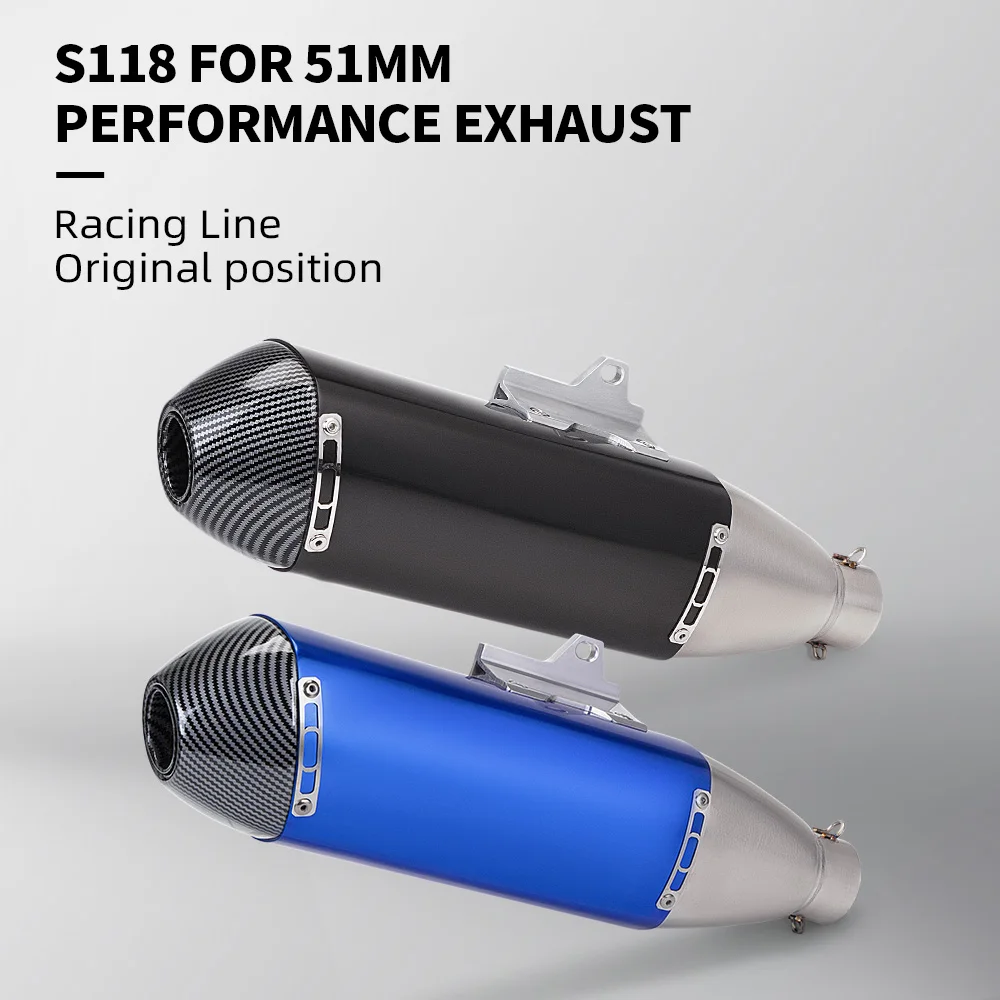 

Suitable for crf150 crf230 crf250 off-road motorcycle modified exhaust pipe S118 51mm ADV universal tail silencer