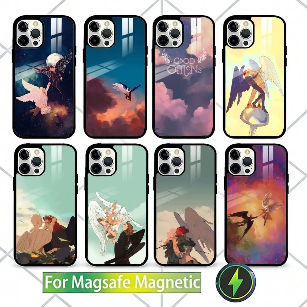 

G-Good C-Cartoon O-Omens Phone Case For iPhone17,16,15,14,13 Plus,Pro Max Magnetic For Magsafe Wireless Charging