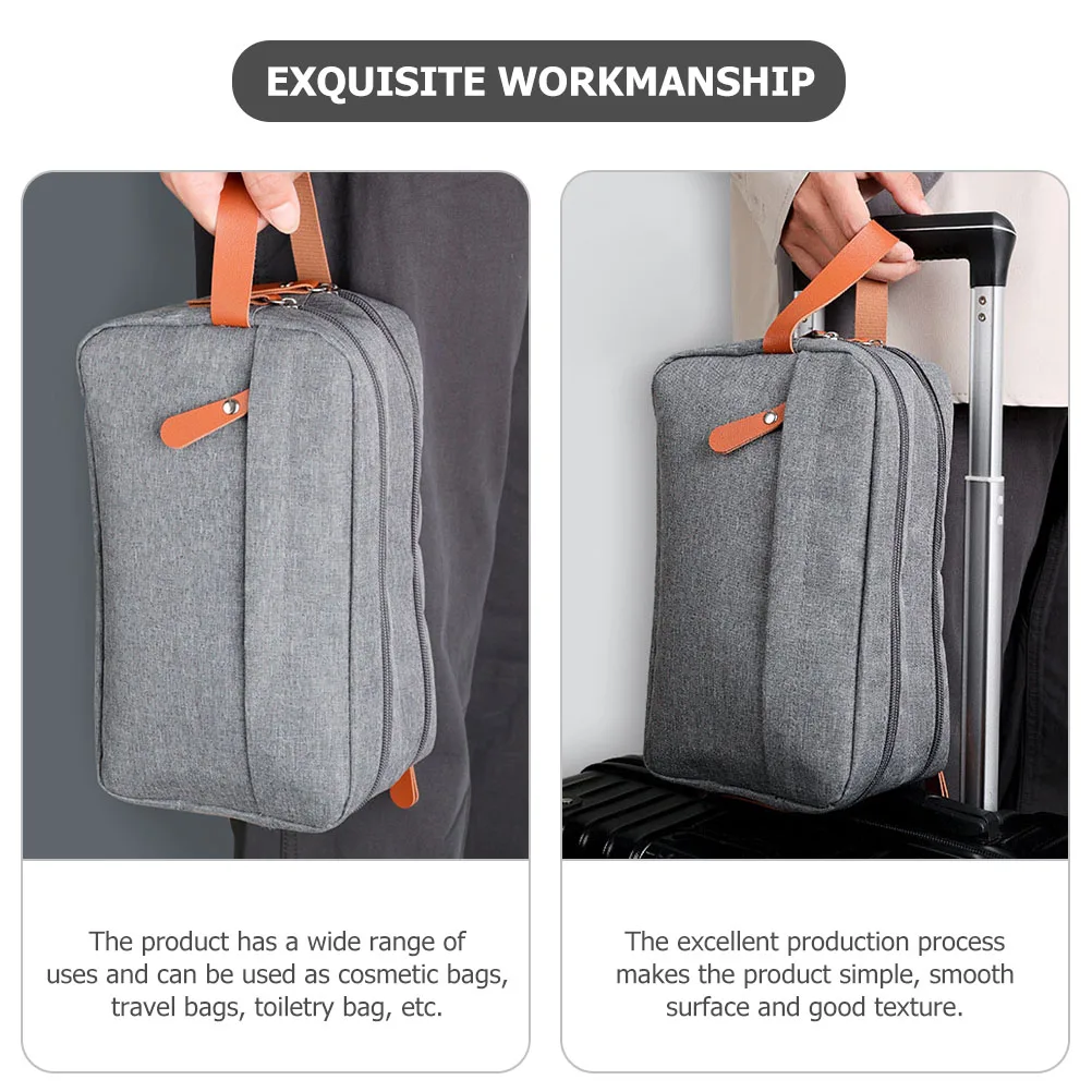 

Men Toiletry Travel Size Large Capacity Organizer For Cosmetics Toiletries With Handle Durable Storage Bag For Travel Hanging