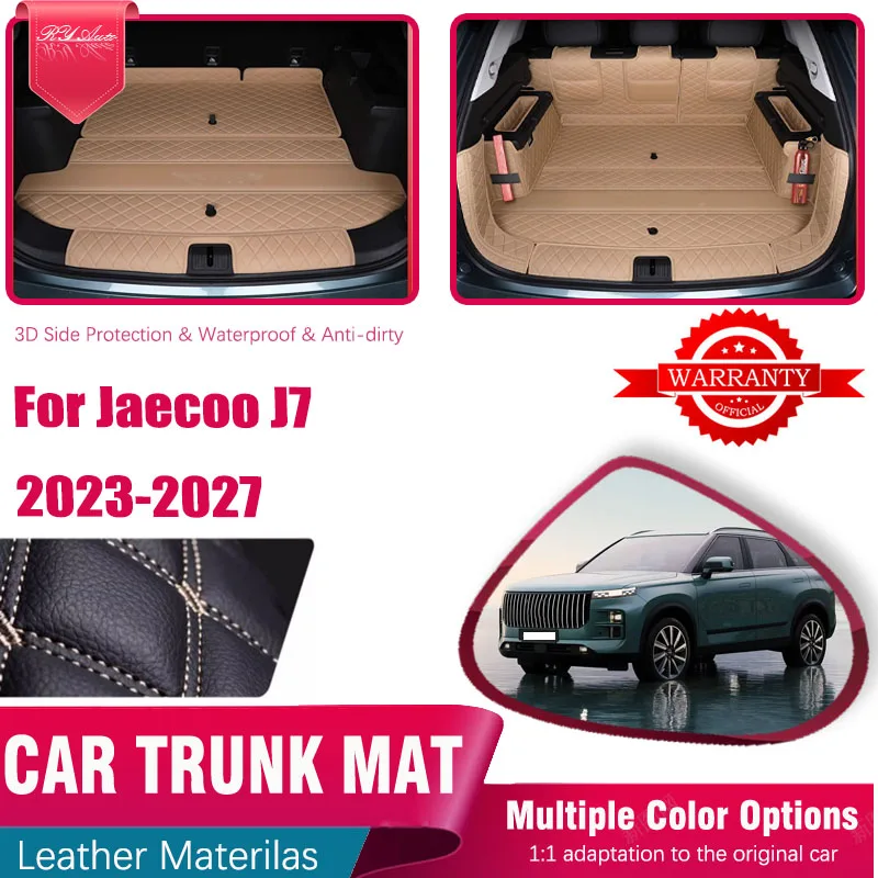 Car Trunk Mats For Jaecoo J7 7 Tansuo 06 Fulwin T6  T1EJ 2023 2024 2025 2026 2027 Anti-dirty Storage Cover Cargo Pad Accessories