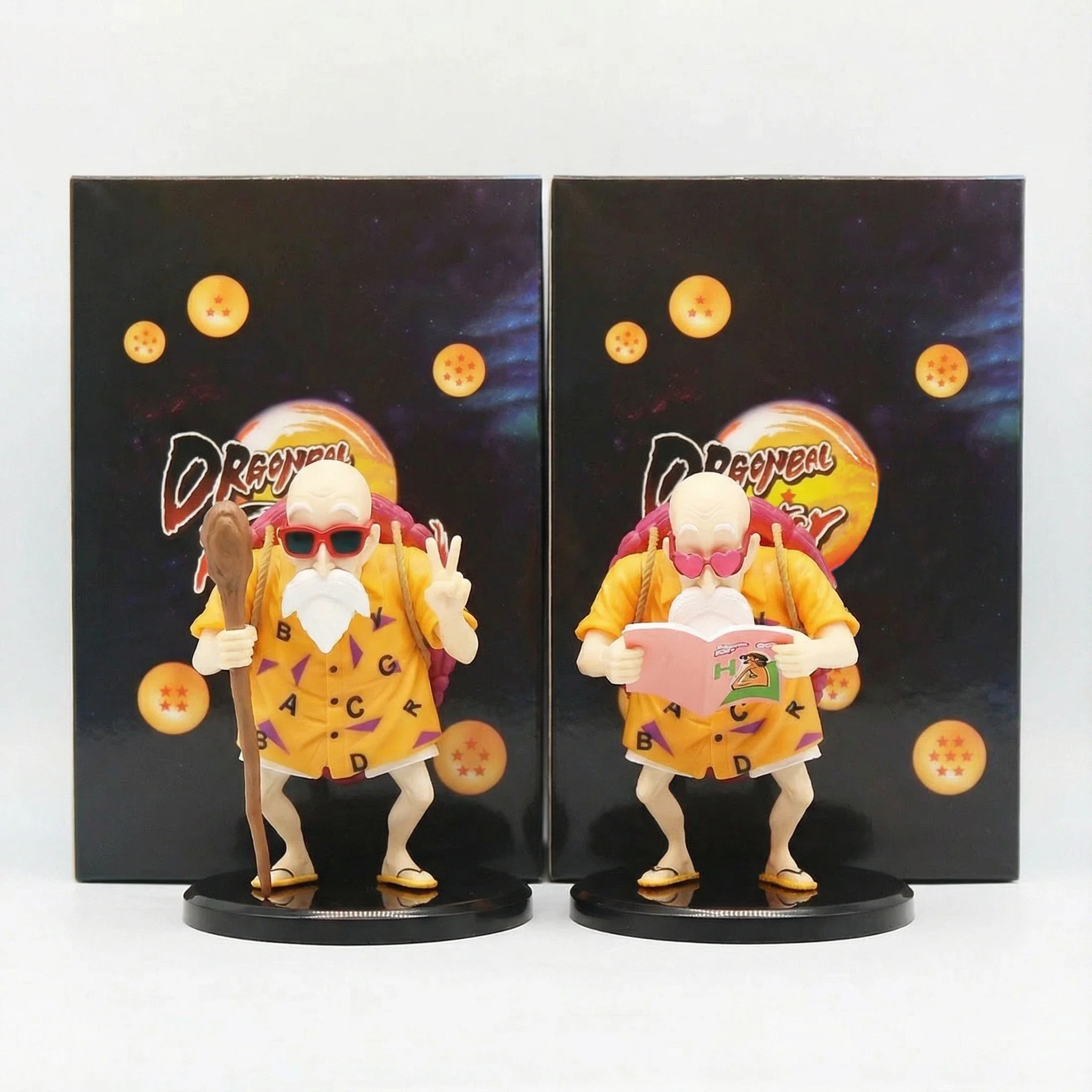 Figura de Dragon Ball de Anime, gesto Biye, Lecherous Master Roshi, figuras de acción de Pvc, colección de estatuas Kame Sennin, modelo de juguetes, regalos