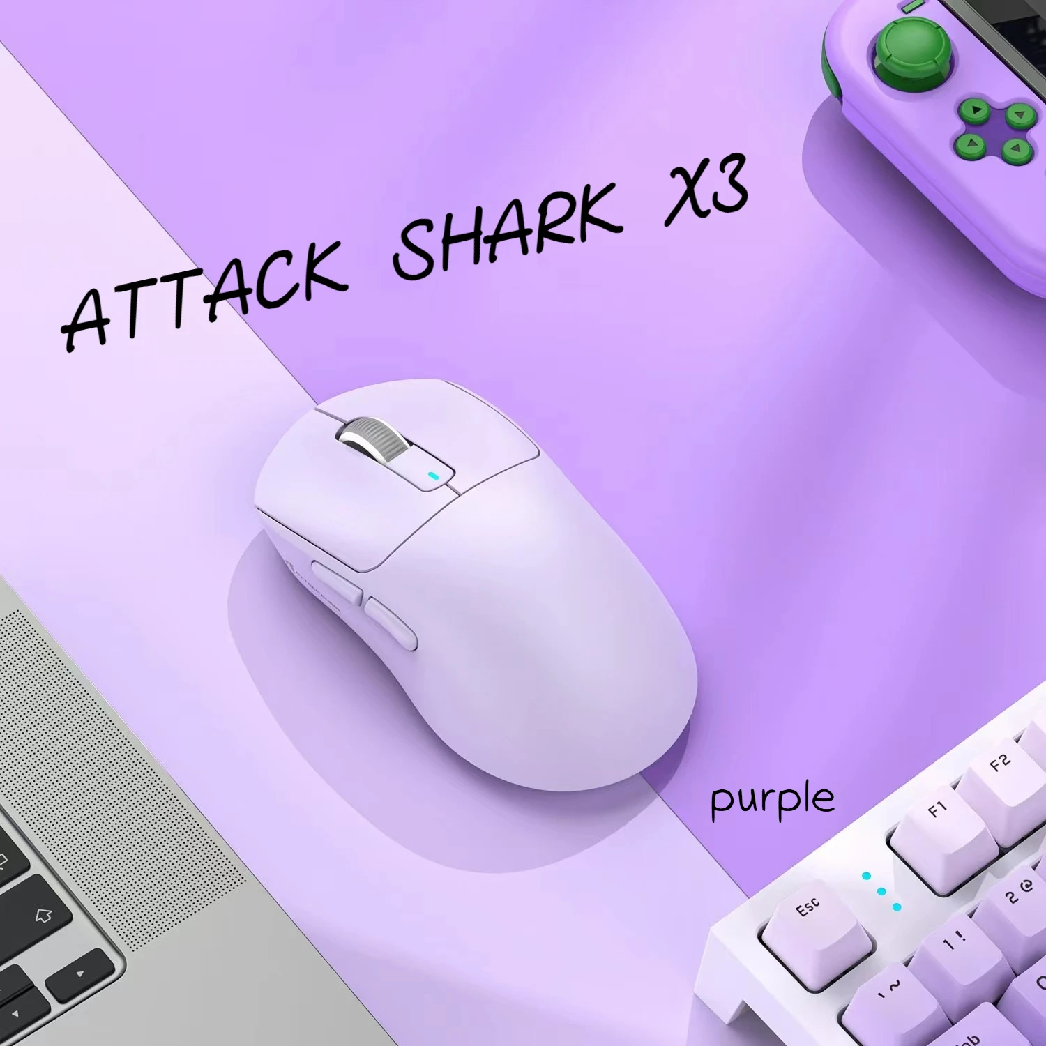 Attack Shark X3 lightweight 1600DPI Multiple Colors Bluetooth Tri-Mode Wireless Mode 2.4G Gaming Mouse Ergonomics Low Latency