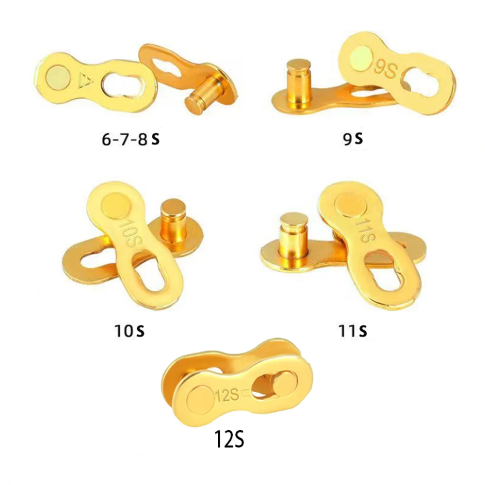 Bicycle Chain Link Connector Joints Magic Buttons Cycling Gold Speed Quick Master Links For Mountain Bike 1/ 6/7/8/9/10/11/12 S