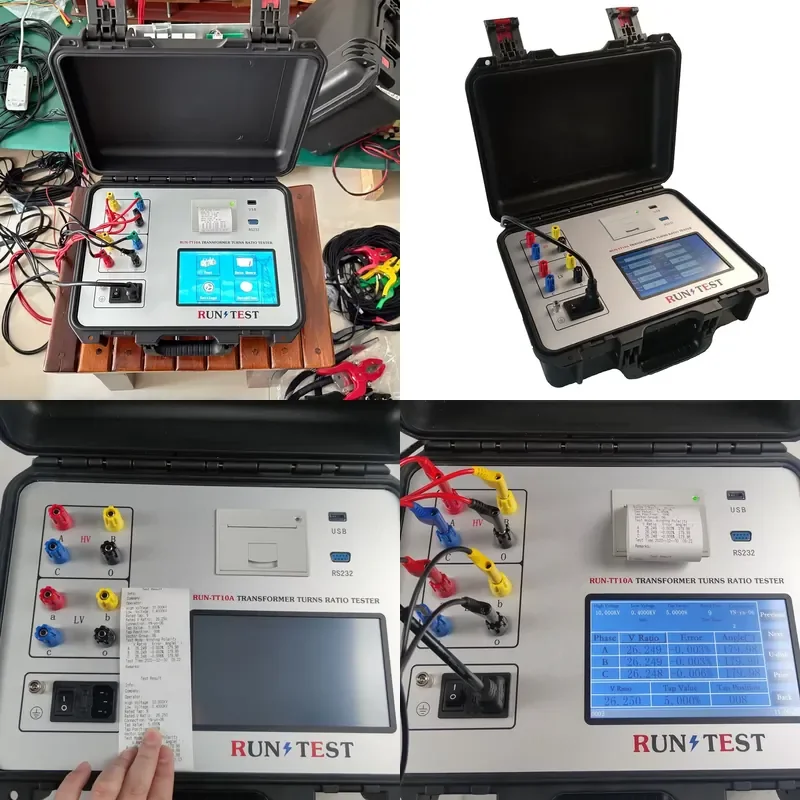 Designed for electrical engineers and maintenance technicians, this Automatic Three Phase Transformer Turns Ratio Tester