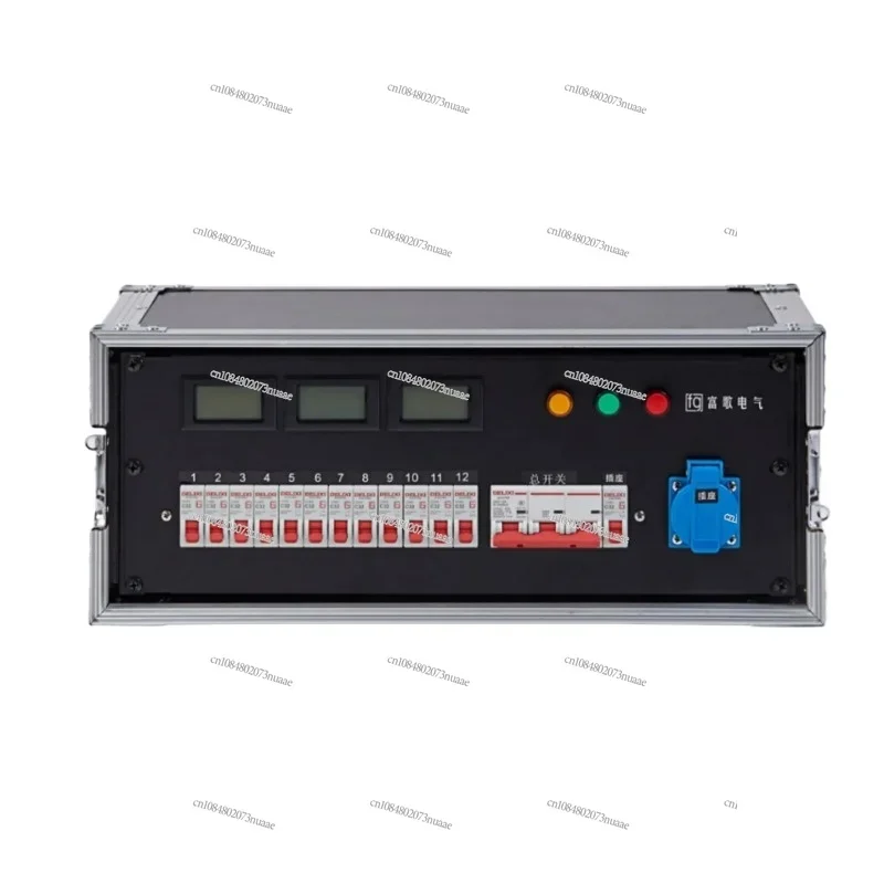 12-way Power Box Industrial Plug-in Power Supply Cabinet LED Screen Performance Distribution Box Aviation Plug