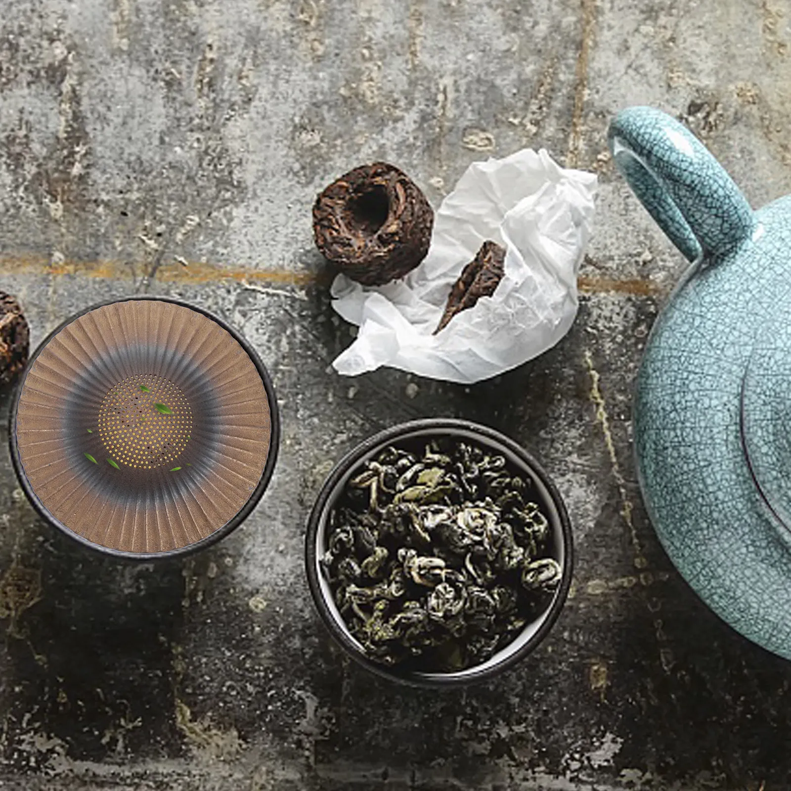 Ceramic Tea Strainer Retro Smooth Filter for Loose Leaf Tea Home Brewing Teaware Accessory