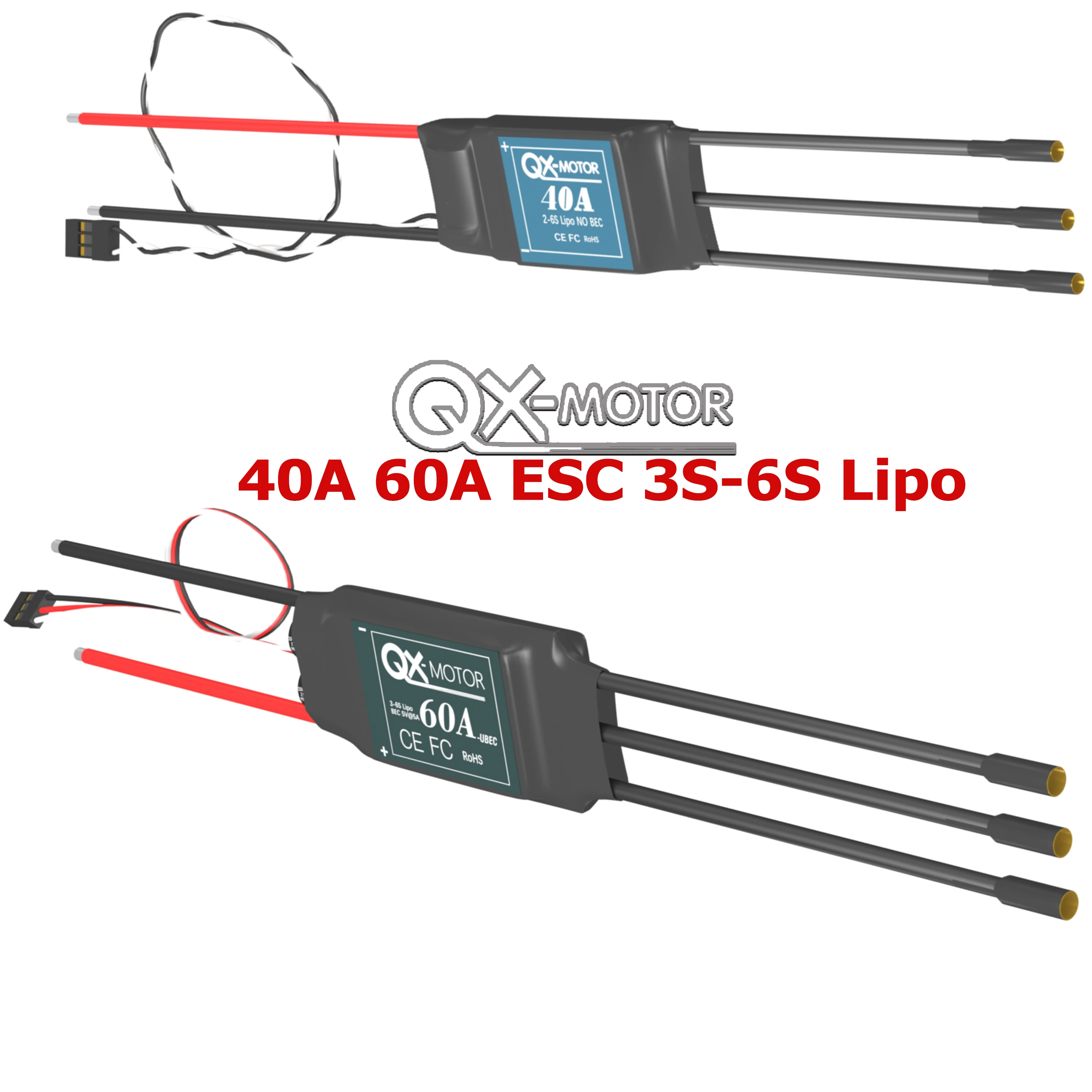QX-MOTOR 64mm EDF 5 Blades Ducted Fan CW CCW with brushless motor use 40A/60A ESC for RC Multirotor Helicopter Fixed-wing Drone view 6