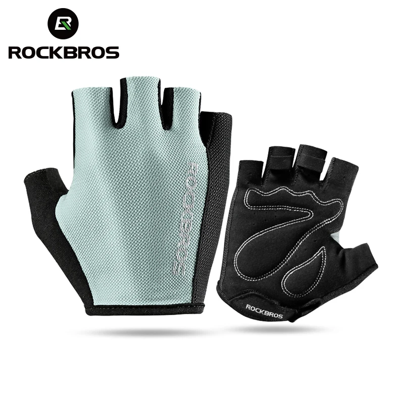 Rękawice rowerowe ROCKBROS męskie kobiety rękawice sportowe pół palca oddychające letnie rękawice górskie do fitnessu rękawice rowerowe