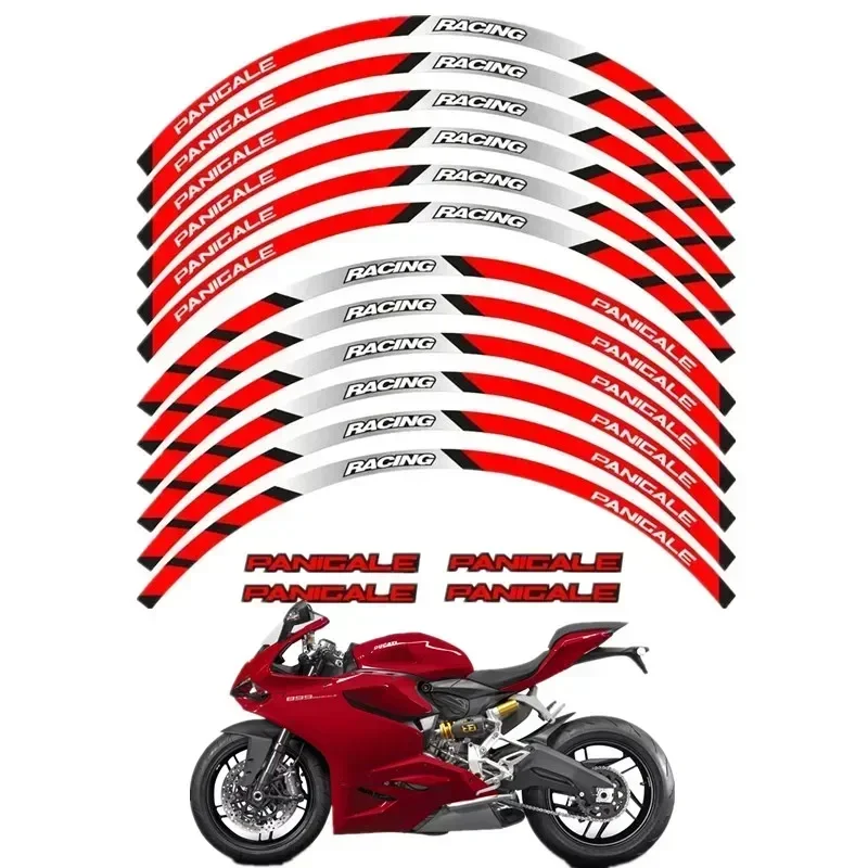 For DUCATI PANIGALE 1199 S 899 1299 S R 959 Motorcycle Parts Contour Wheel Decoration Decal Sticker - 5 Motor