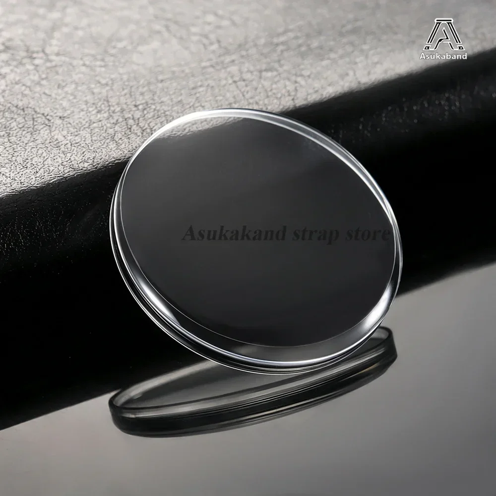 1/2/4 Stück hochwertiger transparenter gewölbter Acryl-Uhrenspiegel mit 26-33 mm Durchmesser, Acryl-Topfabdeckung, kristallklare Uhrenreparaturzubehörteile – Detail 9