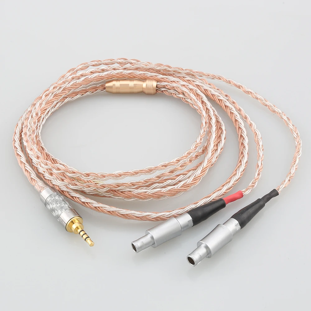 

16 Core 99% 7N OCC Earphone Cable For Sennheiser HD800 HD800s HD820s HD820 Enigma Acoustics Dharma D1000 Headphone