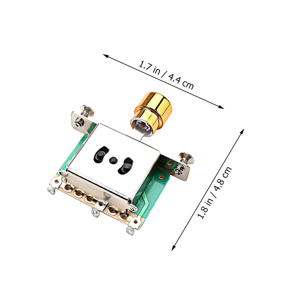 

3 Way Pickup Selector for Guitar Metal Toggle Switch Electric Guitar Parts Compact Storage Ready 3 Way Toggle Pickup Selector