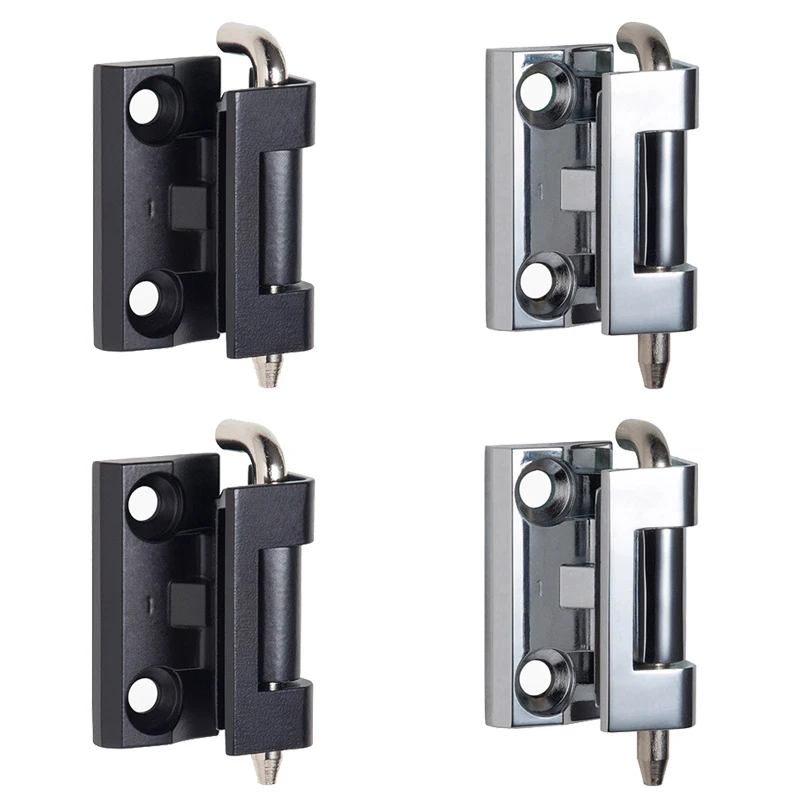 

8PCS Zinc Alloy Industrial Machinery Hinges Distribution Box Hinge Chassis Hinge Switch Electric Cabinet Door Hinge Black/Chrome