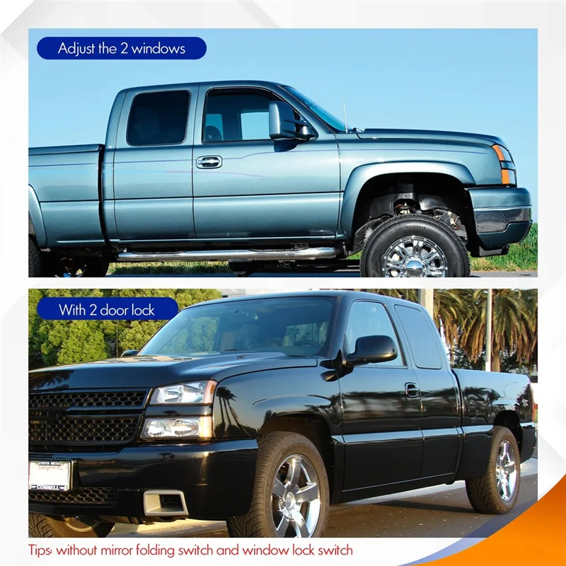 مفتاح نافذة رئيسي للطاقة الجانبية للسائق المتين لسيارة Silverado GMC Sierra 2003-2007 920-023 15883318 #3