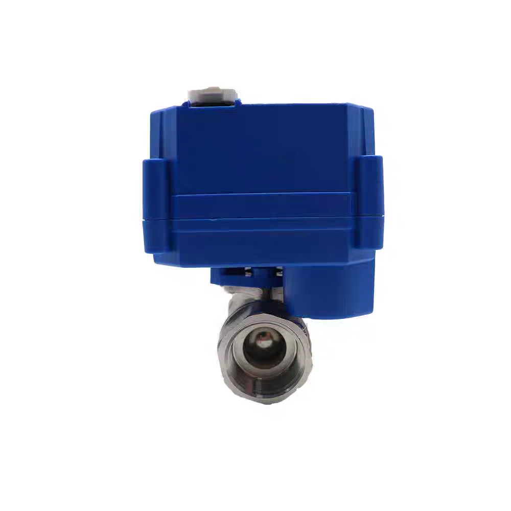 DN15 Brass Stainless Steel Ball Valve With DC12V/DC24V Electric Actuator 2-Way Motorized Ball Valve For Water Heating System