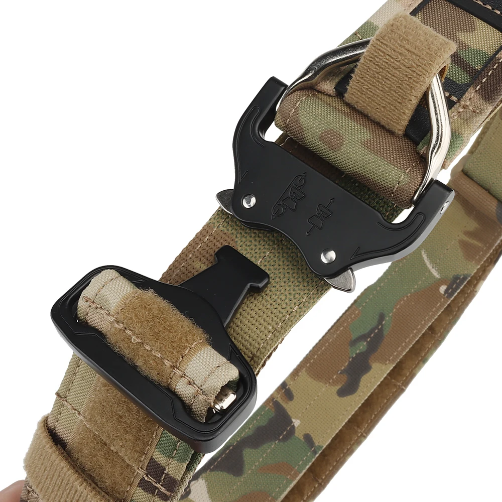 Imagem -06 - Tactical Inner e Outer Molle Belt Buckle D-ring Heavy Duty Assaulter Combate Cintura Rigger Hook Loop Inside Cintura