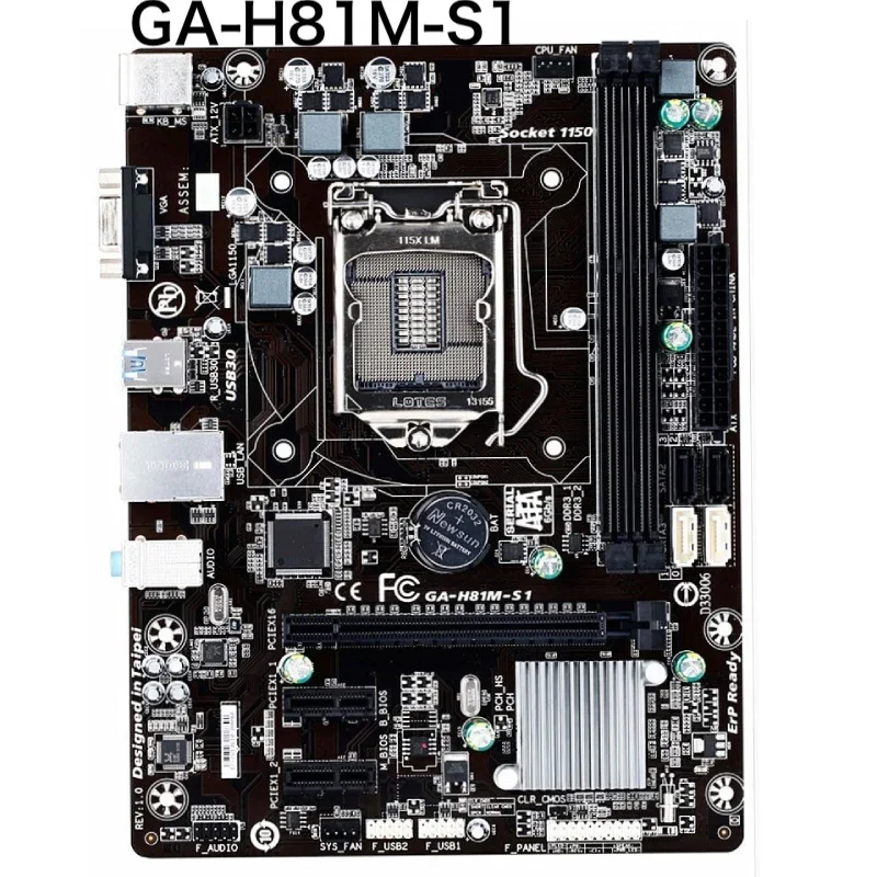 

Для Gigabyte GA-H81M-S1 материнская плата LGA 1150 DDR3 Micro ATX материнская плата 100% протестировано, ОК, полностью работает, бесплатная доставка