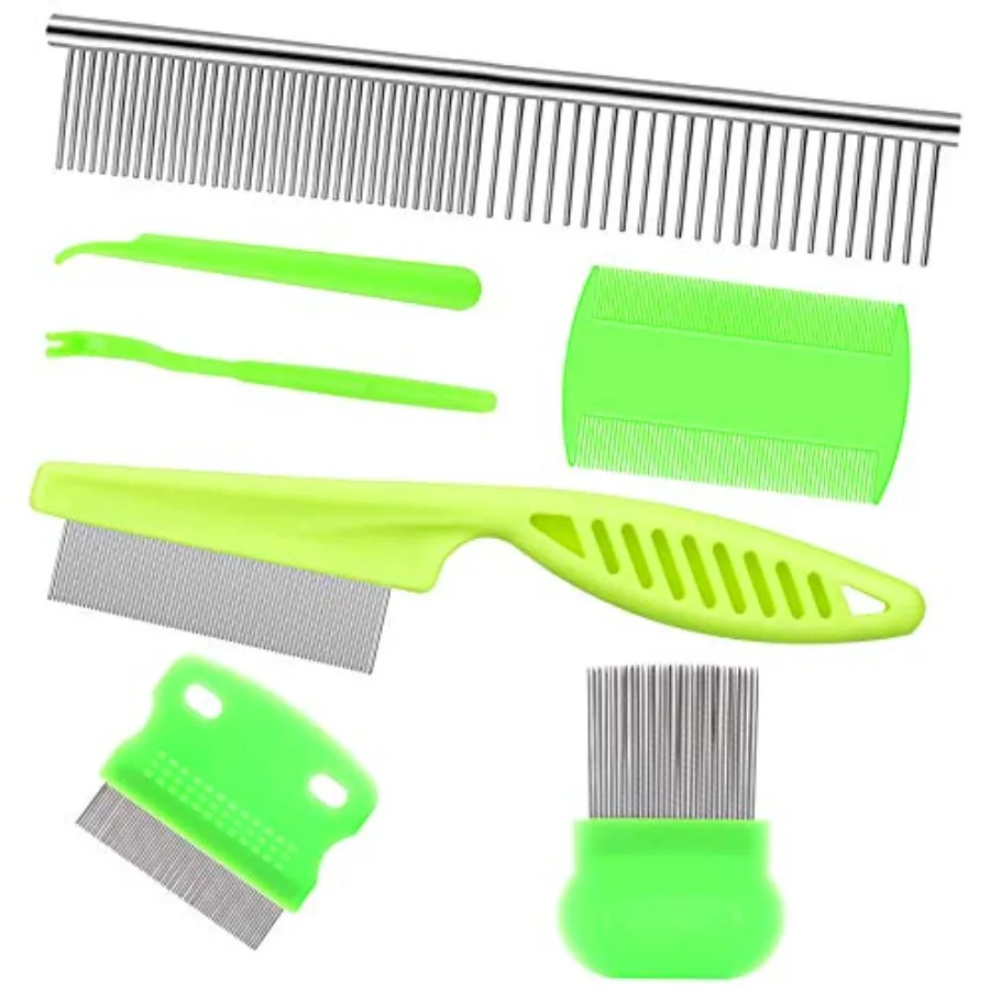 7Pcs Pet Flea Comb … - image