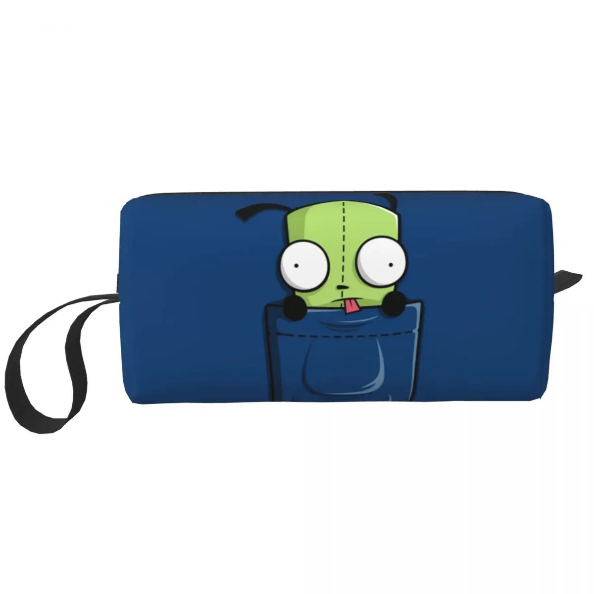 Lápis com peças de reposição para meninos e meninas, Pen Bags, Pen Box, Pencil Pouch, Papelaria Makeup Bag, Bolso, Invader Zim, Big Capacity