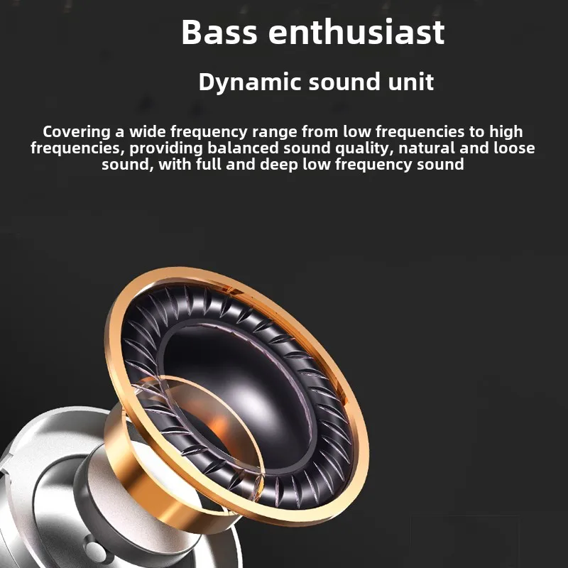 MIFO O5 Третья наушники-вкладыши Bluetooth 5,4 Водонепроницаемые спортивные наушники с шумоподавлением Bass True Wireless Наушники с длительным сроком службы батареи