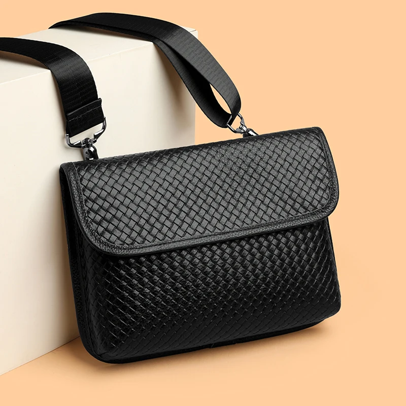 

100% Genuine Leather Men Chest Bag Male Shoulder Bags Cowhide Purse bag Multi-pocket Sports Crossbody bags Men's Handbag New Sac