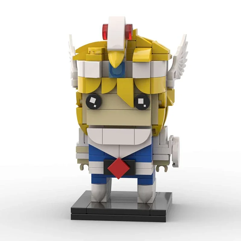 Bricklink Movie Japan Anime Saints Seiyaed Figures Brickheadz Hyogas Athena Ikki Shiryus MOC Sets Building Blocks Kid Toys Gift