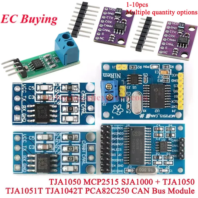 10Pcs/1pc TJA1050 PCA82C250 CAN Controller Interface Module Bus Driver Receiver SPI 51 MCU ARM SJA1000 TJA1050 TJA1051T TJA1042T