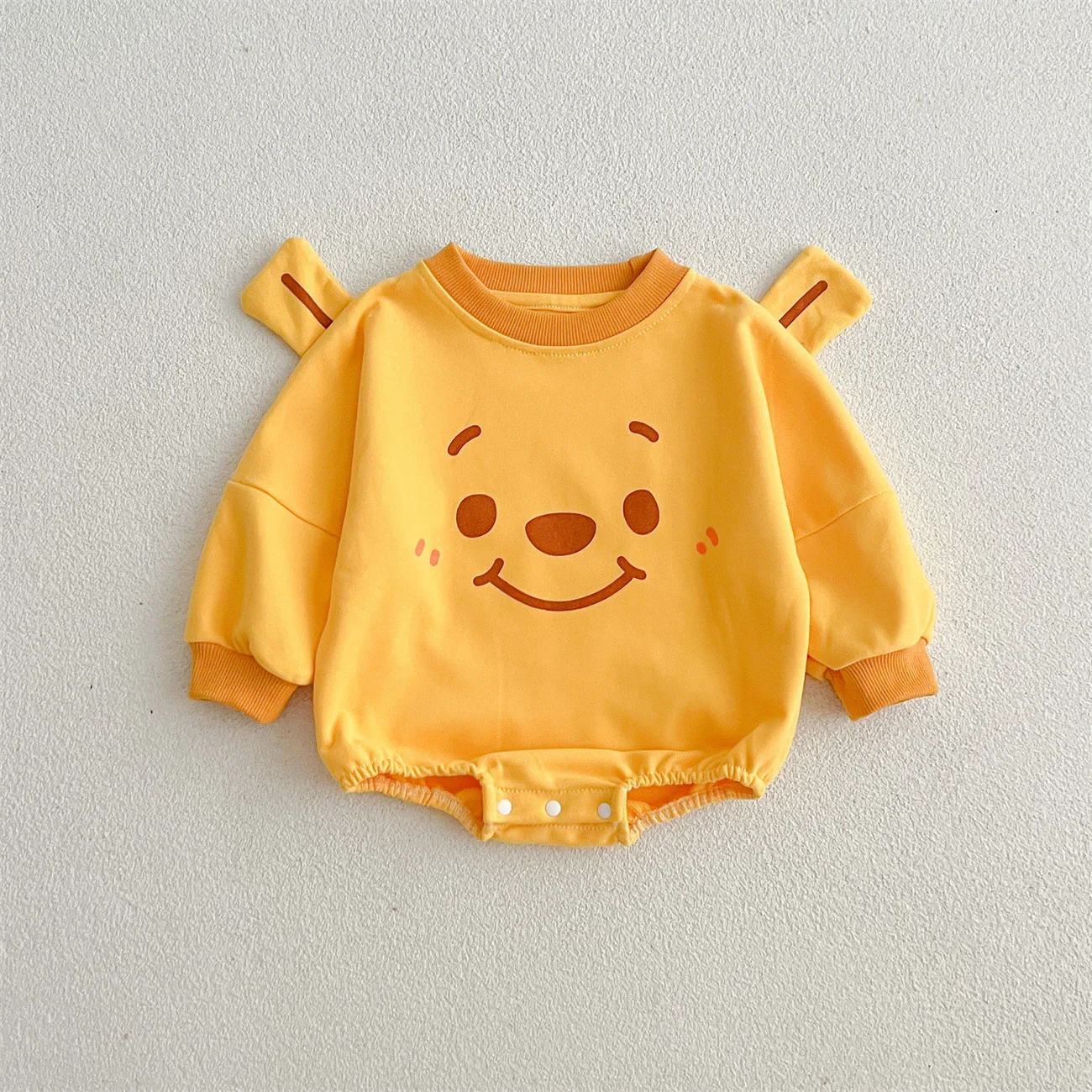 2024 Disney Winnie The Pooh Spring Baby Triangle Bag Fanny Coat Cartoon Treasure Bodysuits Pink Piglet Set Babe Clothing Rompers