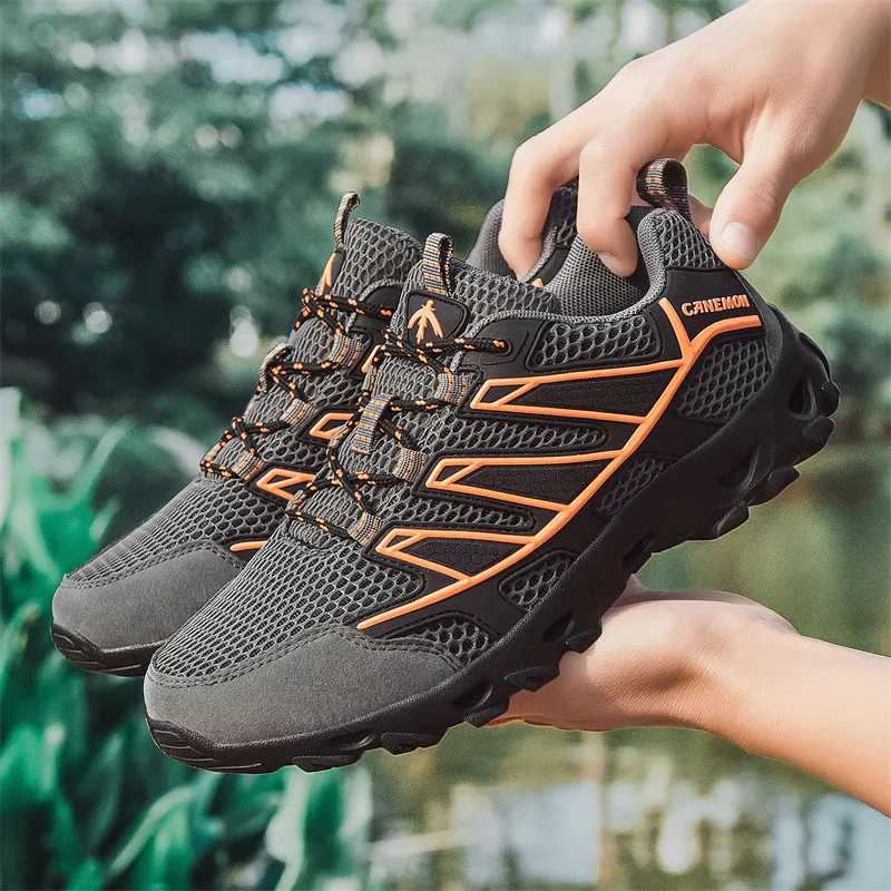 

Мужская обувь для походов на открытом воздухе, удобная дышащая обувь для прогулок, противоскользящая и прочная защитная рабочая обувь, zapatos de hombre