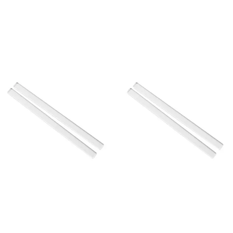 4Pcs Acrylic Biscuit Cake Rolling Tool Balance Ruler Fondant Icing Biscuit Thickness Ruler Biscuit Smoother Baking A