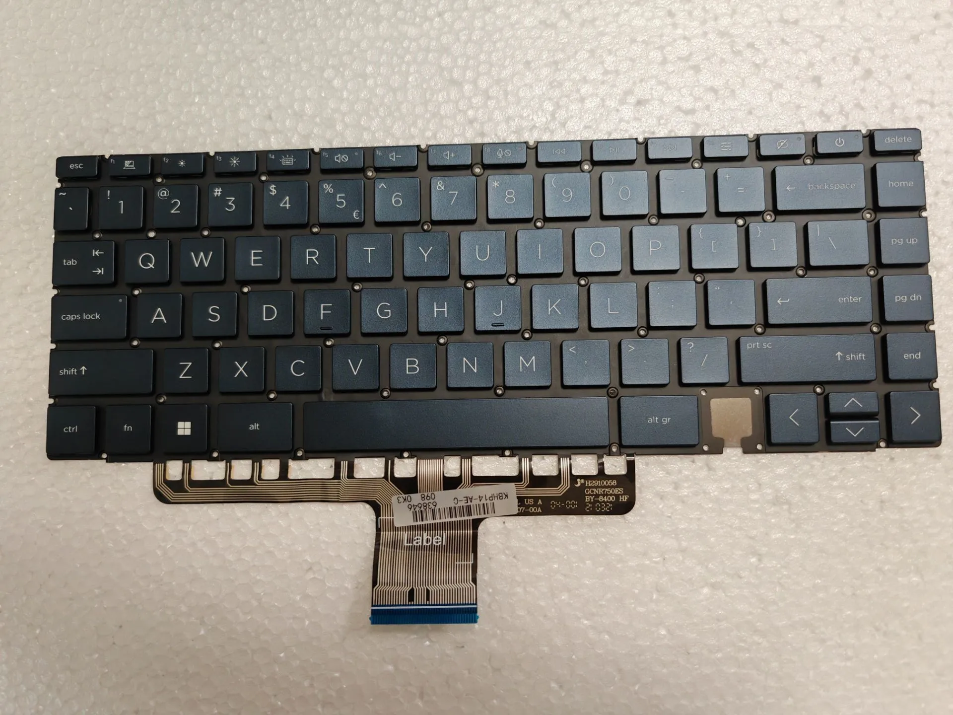 US Backlit Keyboard For HP Spectre x360 14-EA 14-EB 14-AE Blue