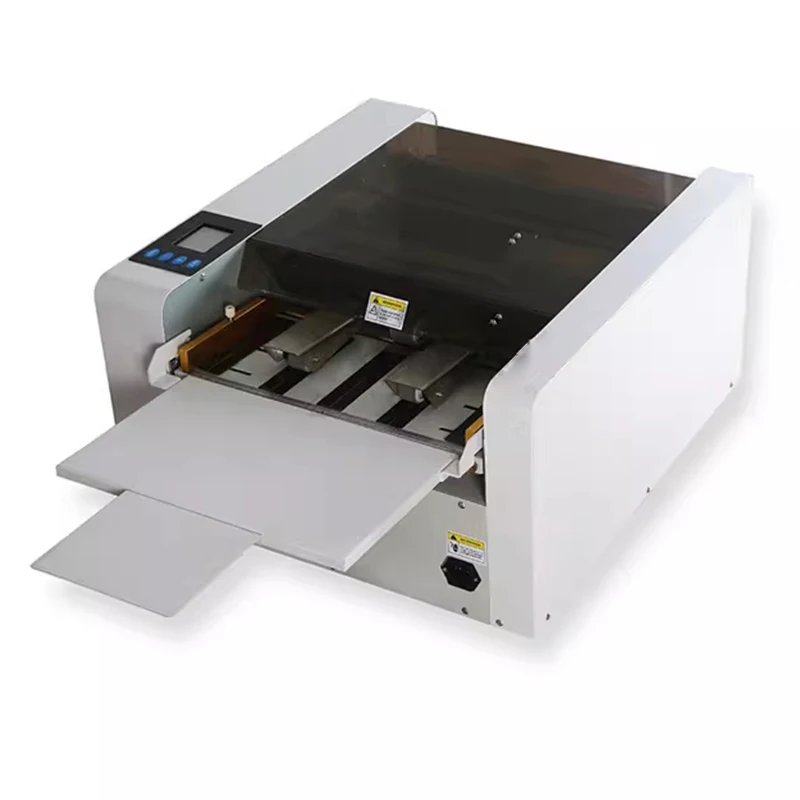 

Новая настольная электрическая машина для резки визиток, электрический резак для карт, точная подача бумаги, 220В, автоматическая машина для резки карт