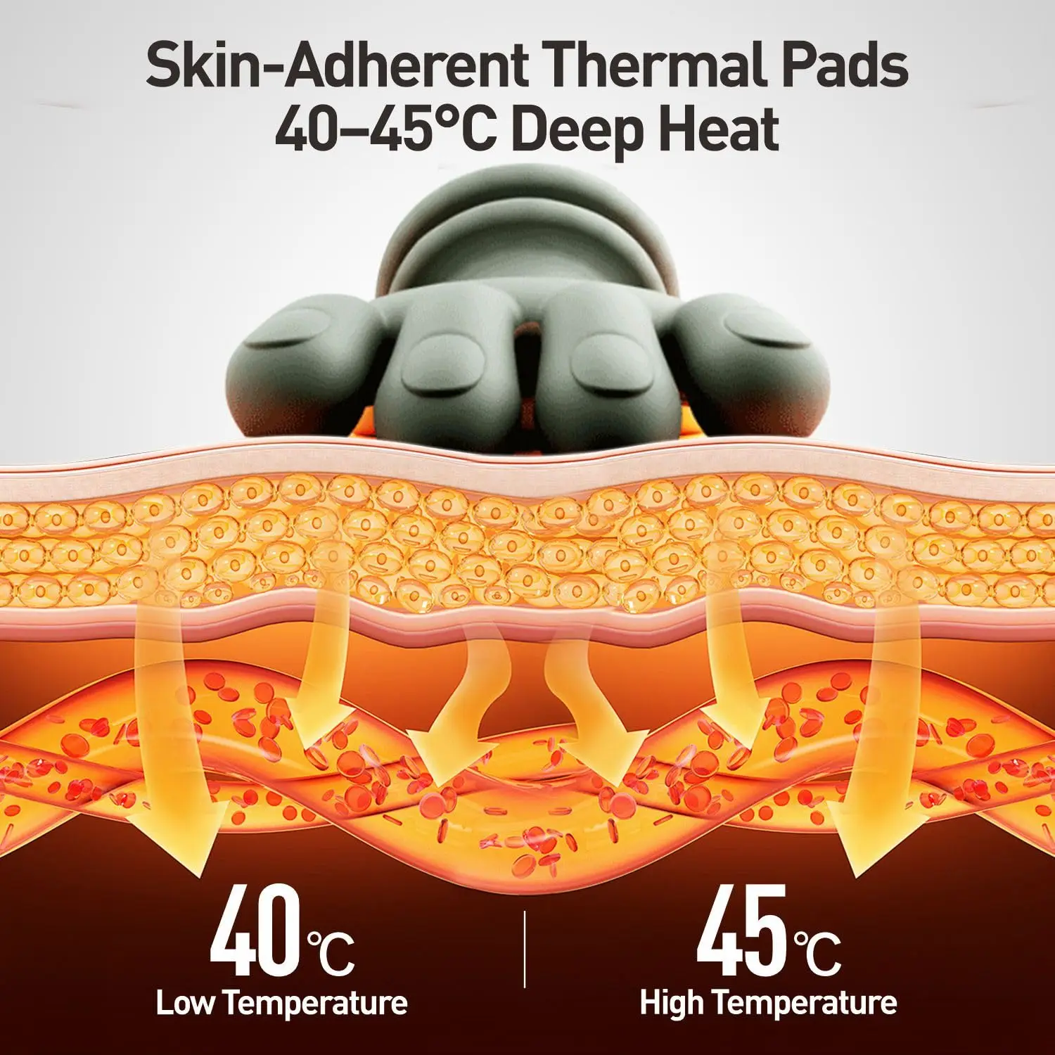 مدلك كتف ذكي للرقبة، مع حرارة، عجن الأنسجة العميقة ثلاثية الأبعاد، يستخدم على أجزاء متعددة من الكتفين والرقبة والساقين والذراعين والخصر