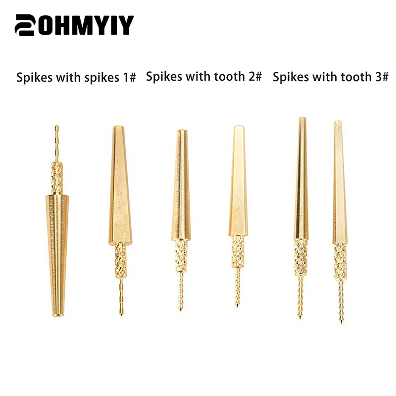 

250/500/1000 шт. латунных штифтов для зуботехнических лабораторий с шипами, латунные штифты для гипсовых моделей, стоматологический материал