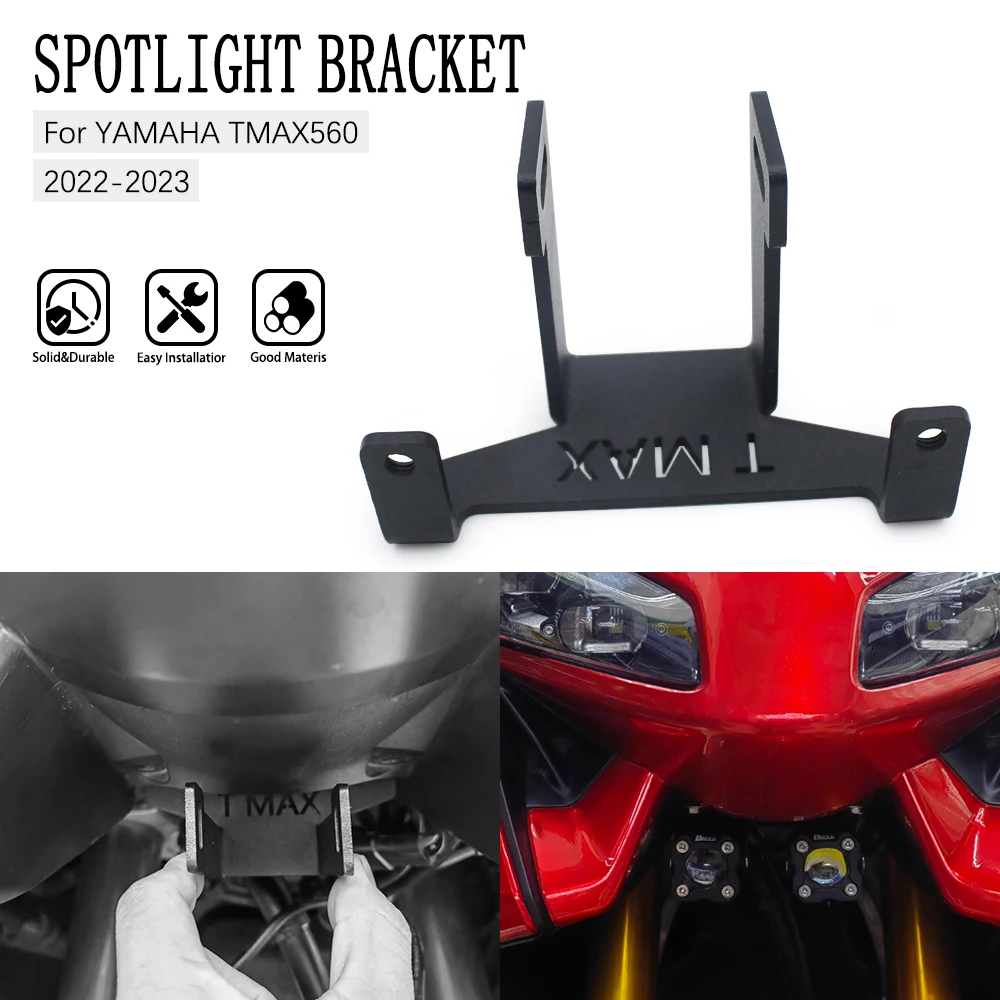 

Motorcycle Aluminum Led Driving Lights FOR YAMAHA TMAX560 T MAX 560 TMAX 560 2022 2023 Auxiliary Light Mounting Front Bracket