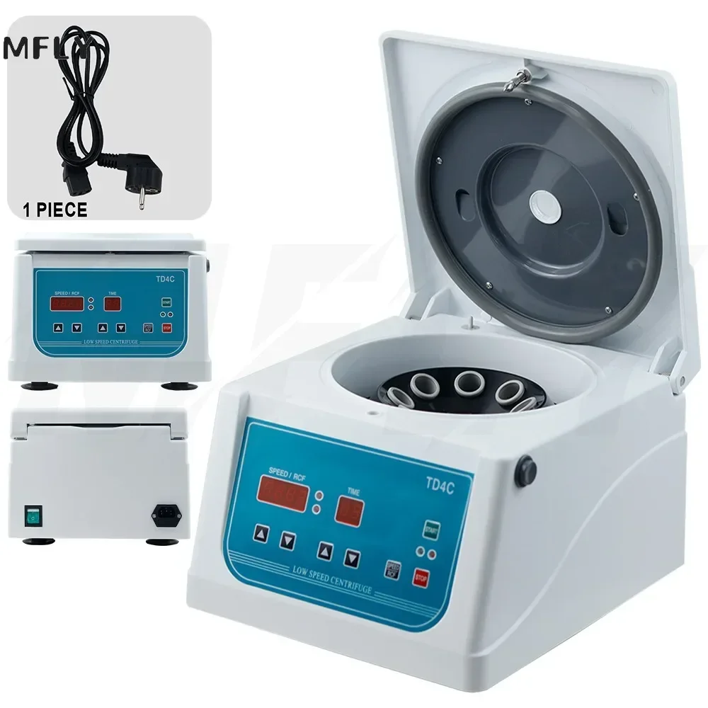 TD4C مختبر الطرد المركزي الكهربائية منخفضة السرعة PRP الطرد المركزي شاشة ديجيتال سطح المكتب آلة الطرد المركزي 0-4000 دورة في الدقيقة قابل للتعديل