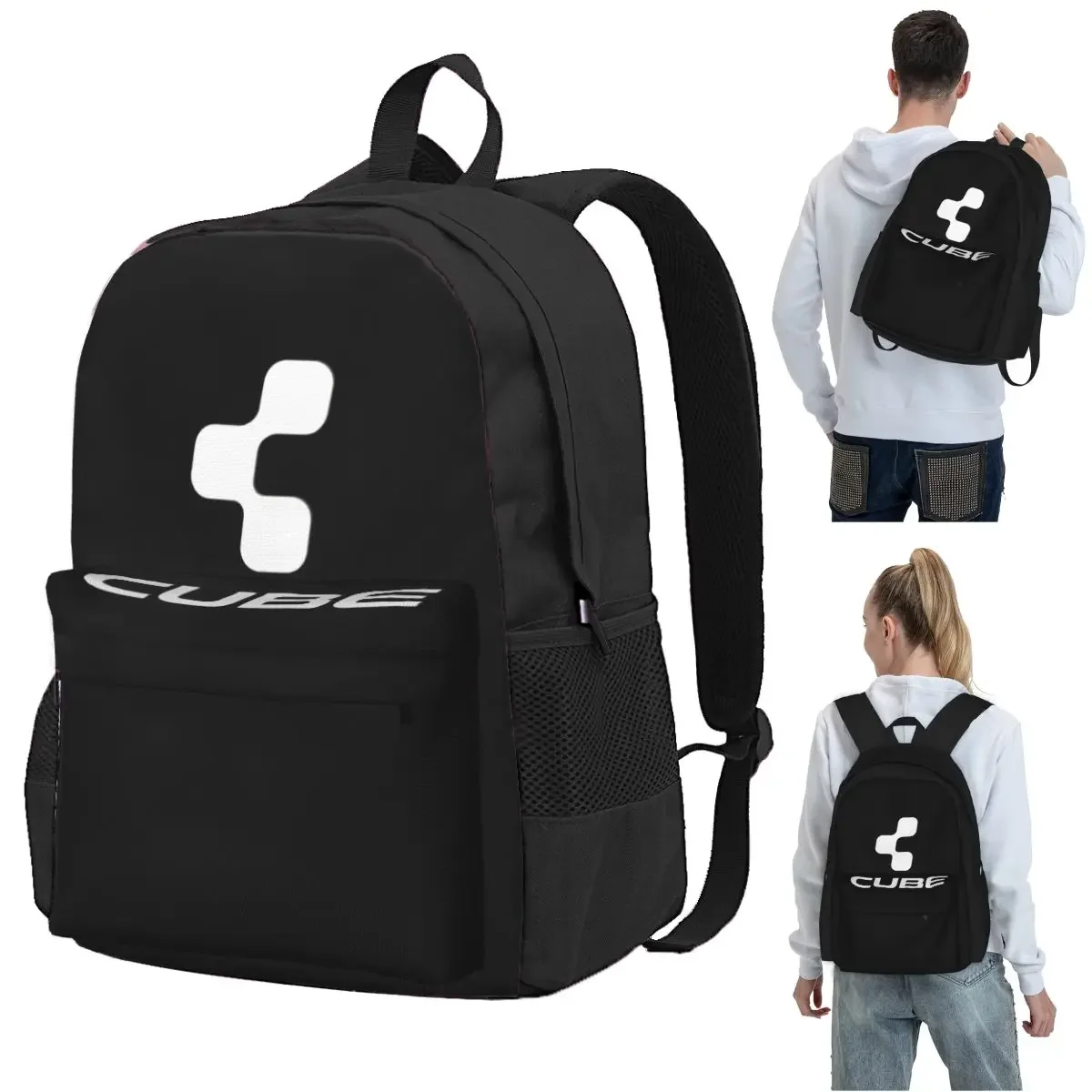 Cube Cycling Mtb Mountain Bike Backpack Student BookBag Children School Bag Computer Shoulder Bags for Men Women