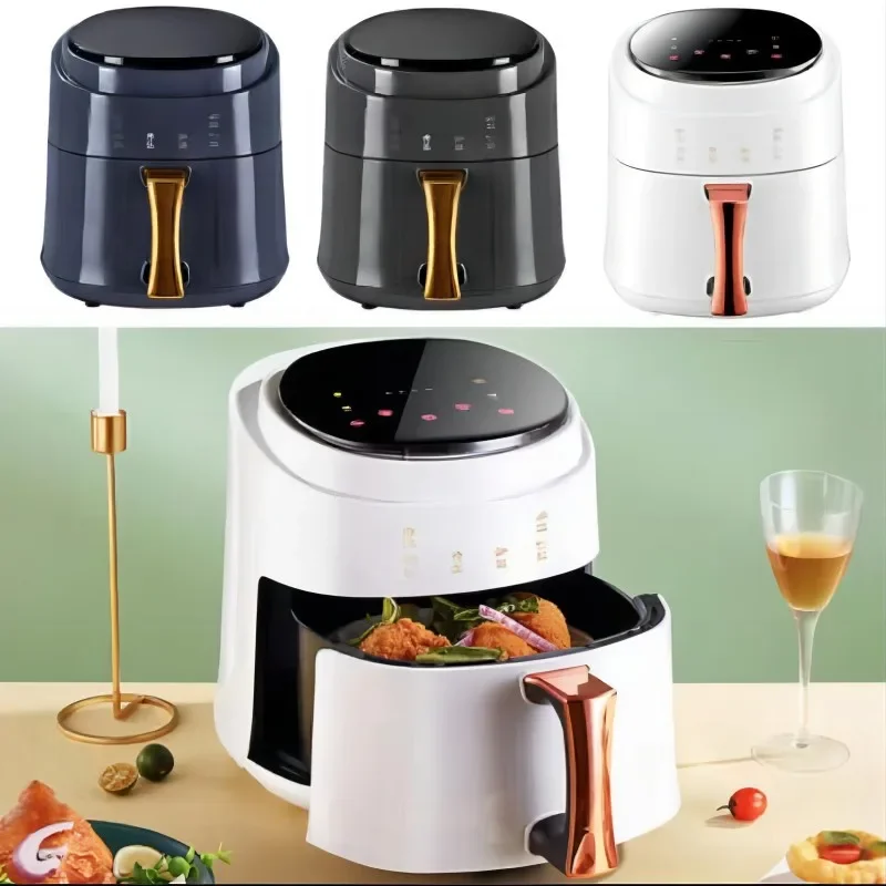 Hot Sale 8L Capacity with Basket Air Fryer Oil Free Electric Deep Smart Display Air Oven for Kitchen