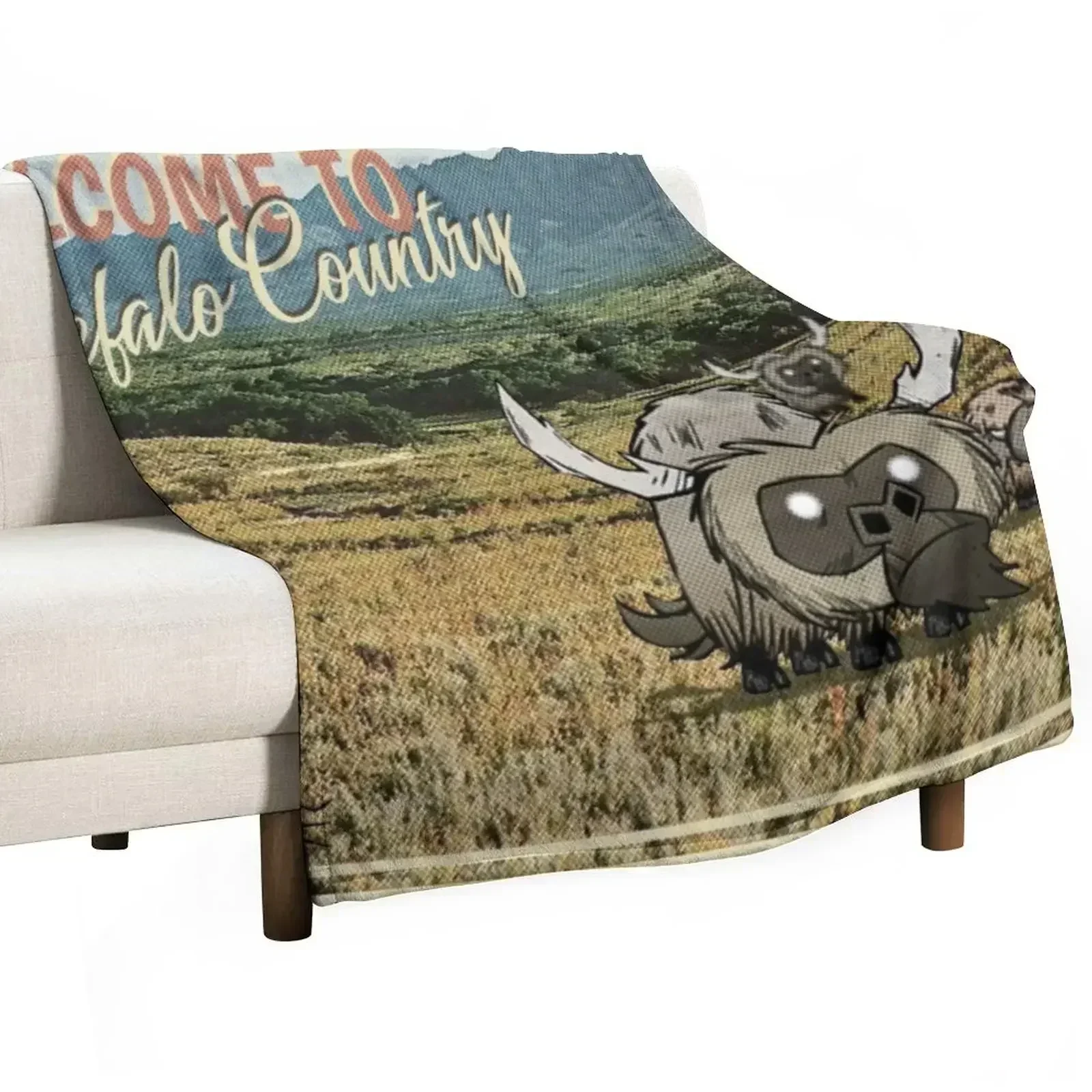 Beefalo Country - Dont Starve Throw Blanket Cobertor de pelúcia macio e duradouro para uso diário
