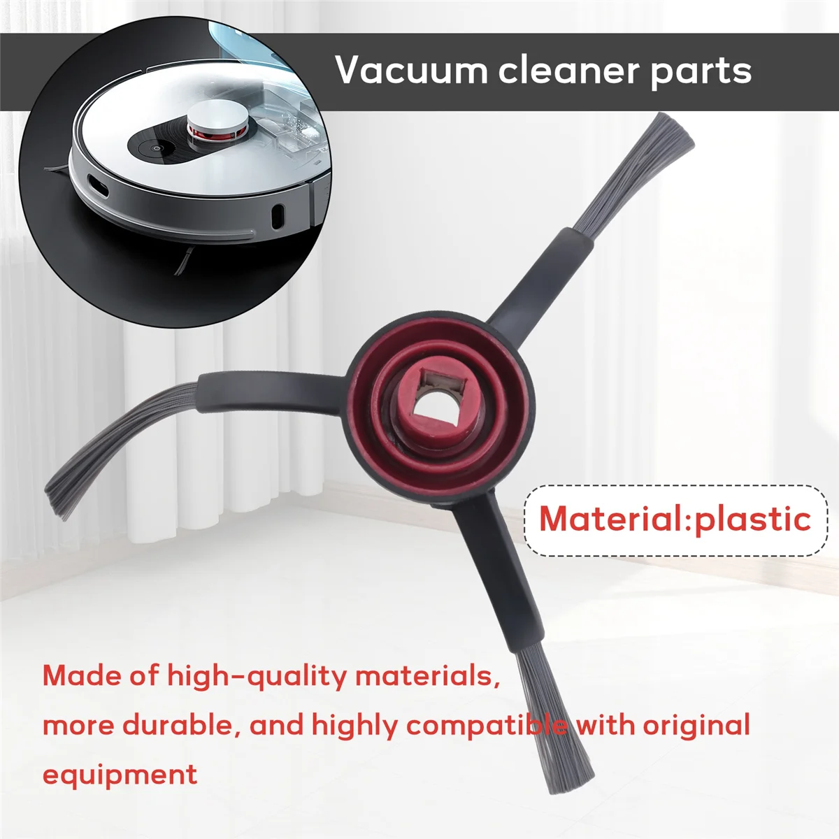 APowered X-Pièces d'aspirateur robot, brosse latérale, accessoires adaptés pour Ecovacs Deebot Ozmo T8 T8 Aivi T9 Aivi N8 Pro