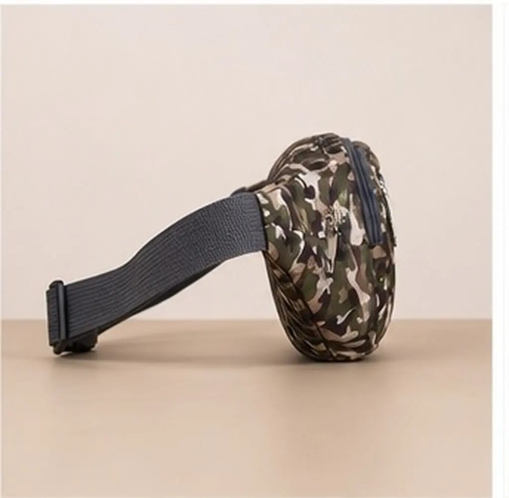 Camouflage Fanny Pack Waist Bag – Lightweight, Adjustable, Zipped Pockets for Running, Hiking, Gym & Daily Use