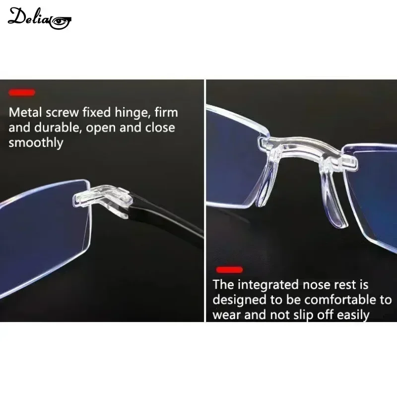 Elder Ultralight Reading Glasses for Men Women Retro HD Lens Blue Light Blocking Eyewear Classic Square Far Sight Eyeglasses