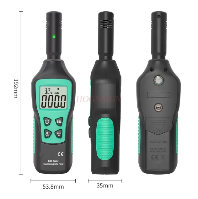 Medidor EMF, detector de radiação eletromagnética, detector EMF LCD digital, testador EMF para caça fantasma, casa, escritório, ao ar livre