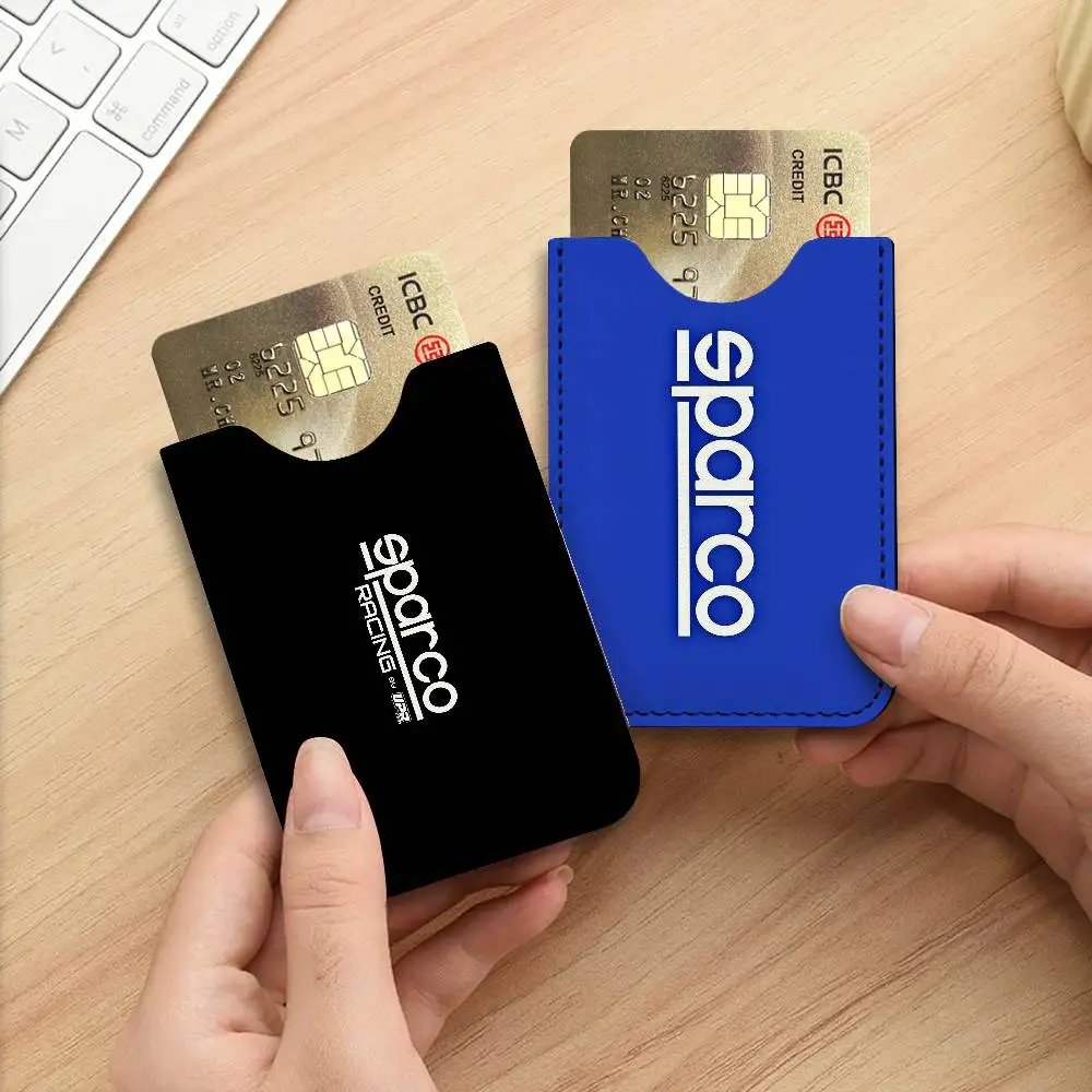 Racing Brand S-Sparco New Leather Card Small Retro Cowhide Coin Purse Men/Women Luxury Card Holder