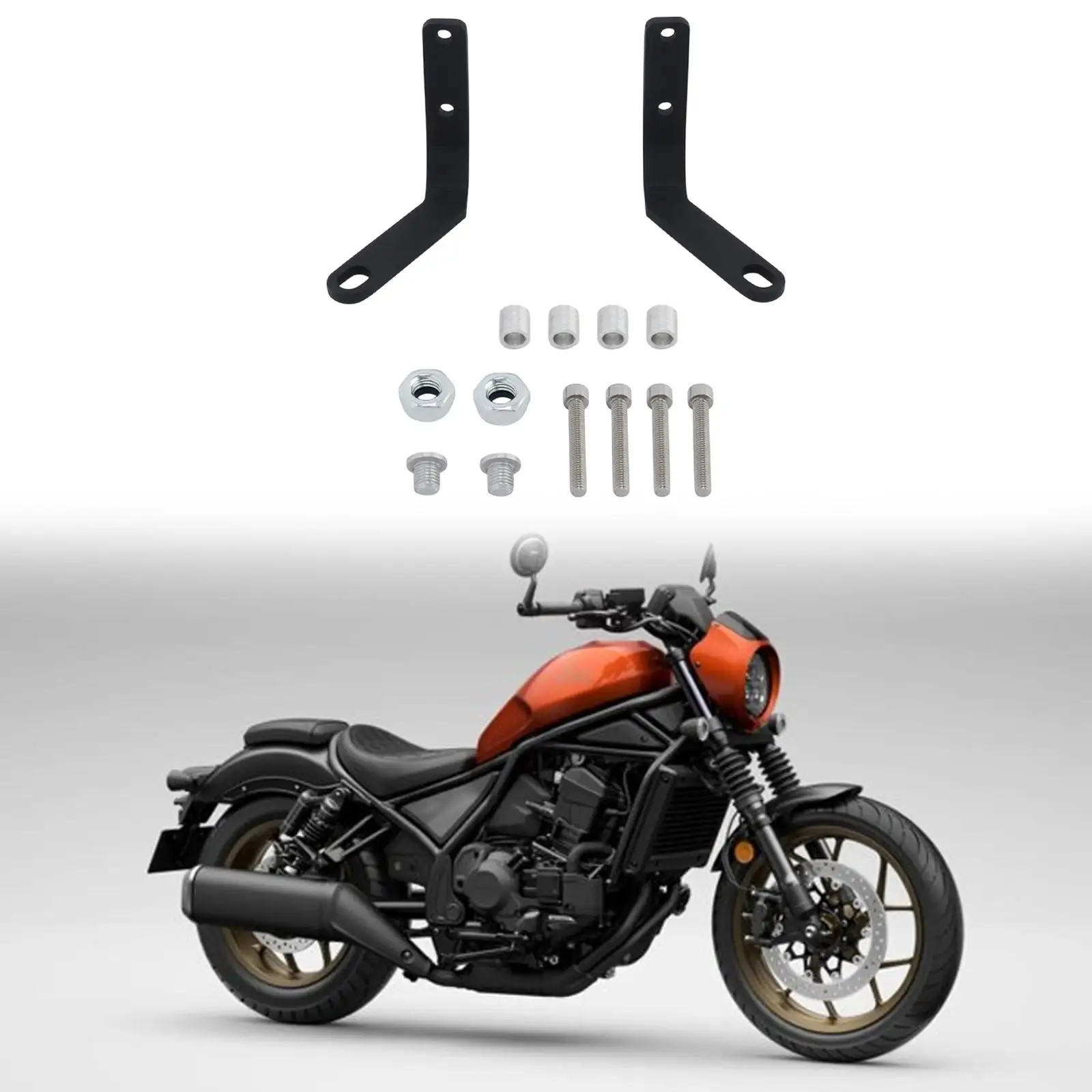 

Handlebar Rear View Side Mirror Flipped Bracket Replace Parts for Honda