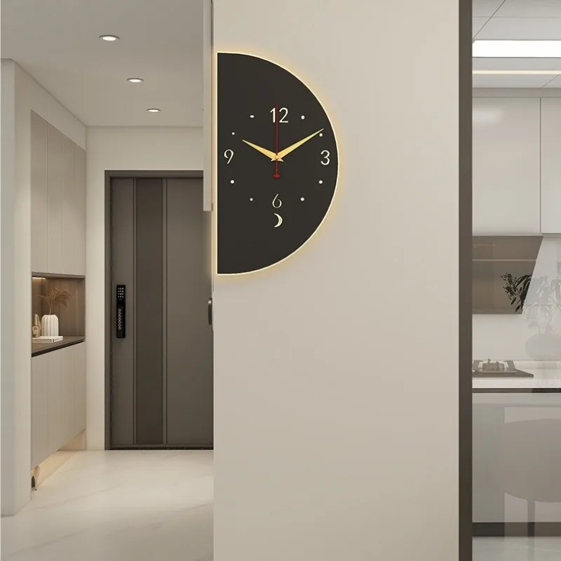 Double Side Living Room Wall Clocks Pendulum Noiseless Modern Nordic Simple Bedroom Wall Watch Unique Design Home Decoration
