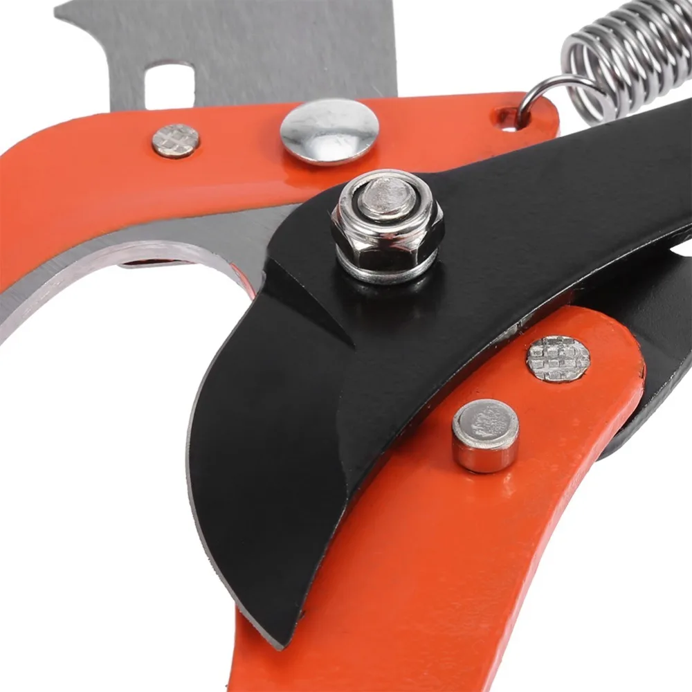 Durable Metal Pruning Shears 2 in 1 Red Scissor Saw Extendable Sharp Edge High Branch Scissors