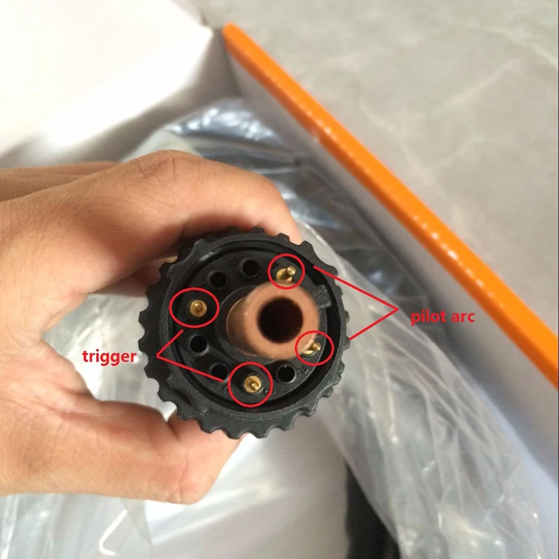 Imagem -05 - Cortador de Plasma com Adaptador de Conector Central Tocha de Plasma Cabo Completo 4m Arco Piloto S45